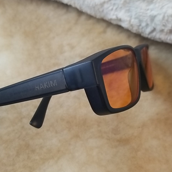 Hakim Optical Sunglasses Navy Blue with Yellow Lens - Picture 2 of 6